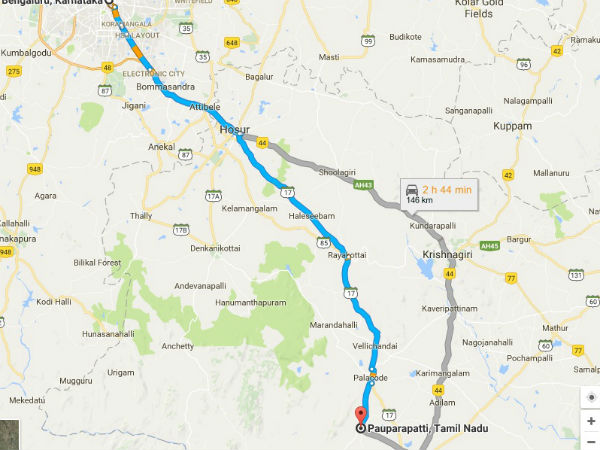 Bangalore To Pauparapatti Bangalore To Pauparapatti