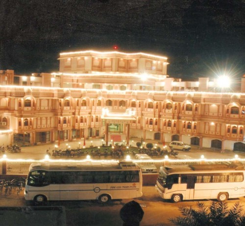 Hotel view at night