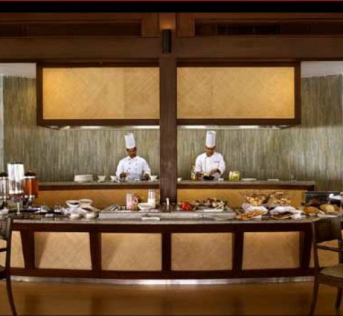 Chefs busy at preparations