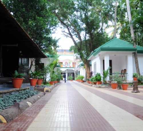 Pathway to the resort