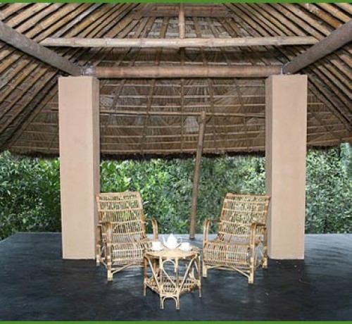 Chairs with a coffee table