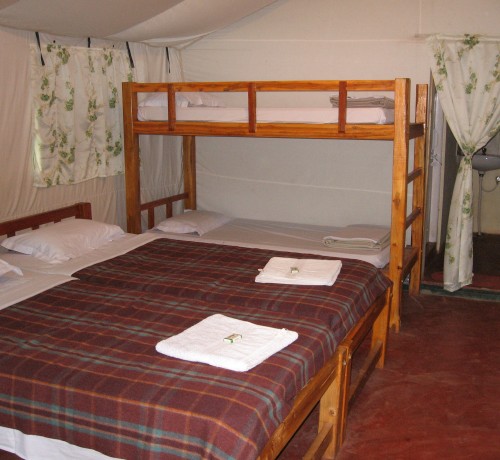 Tent interior