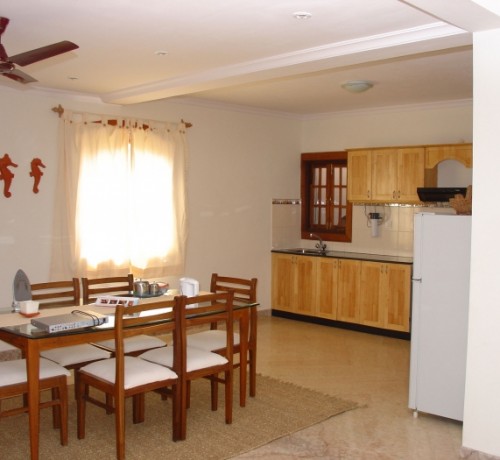 Luxury villa dining area