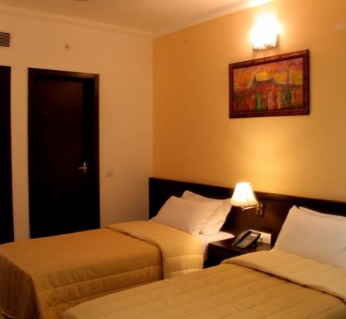 Comfortable twin beds