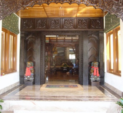 Entrance to the Lodge