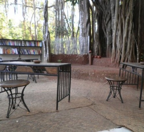 Library in open area