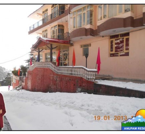 Frontier at snowfall