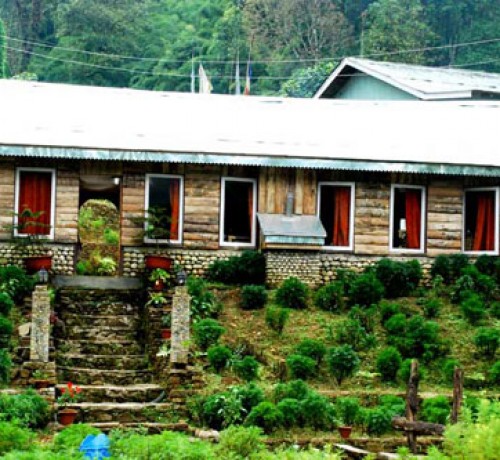 Distant View of the Cottage