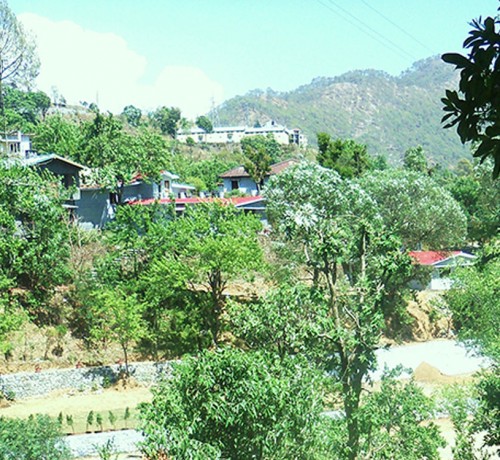 Distant View of the Hotel
