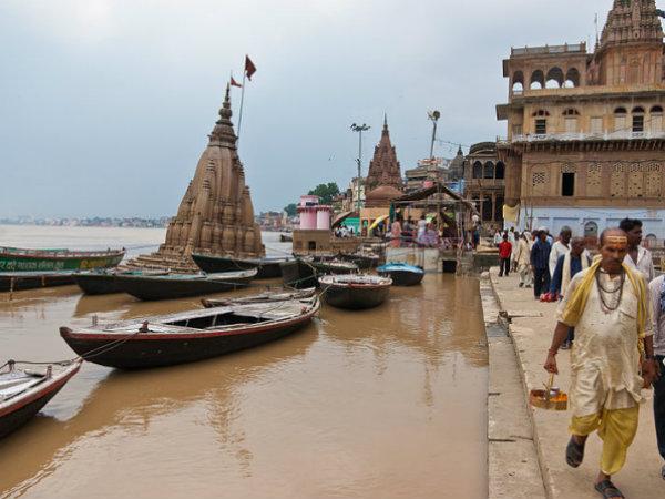 A Submerged Shiva Temple in Varanasi