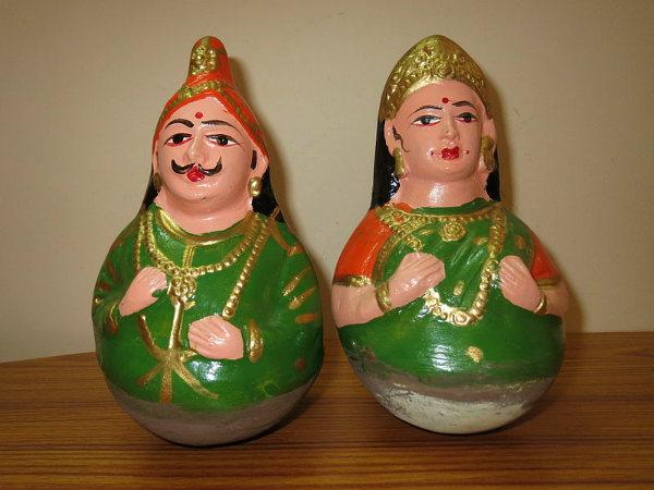 7. The dolls and paintings in Thanjavur