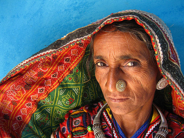 A Lady In the Traditional Attire of the Meghwal Village, Gujarat