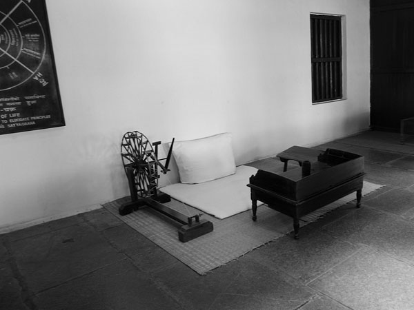 Gandhi ji's Room in Sabarmati Ashram in Ahmedabad, Gujarat