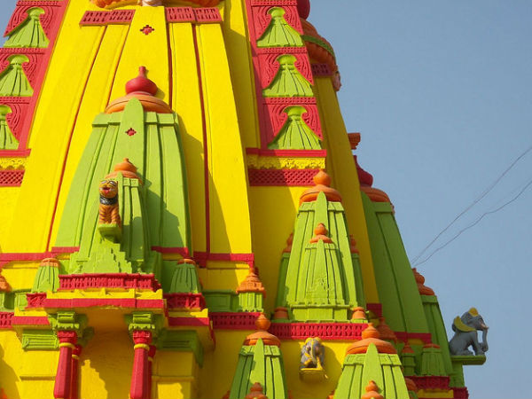 Colourful Temple Roof