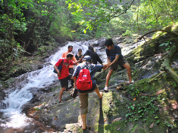 One of the many waterfalls in the region