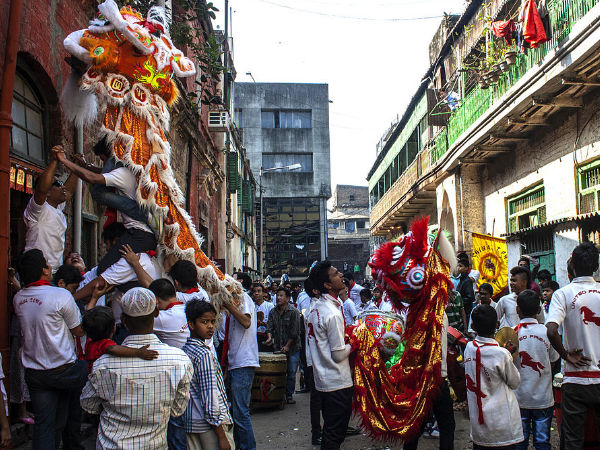 Preparations for a Colourful Procession