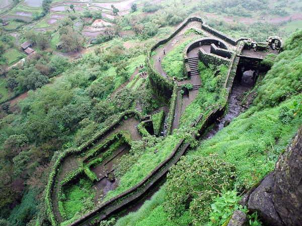 The Lower Ramparts of Lohagad Fort