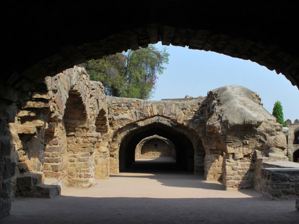 Stone Arch in the Golconda Fort