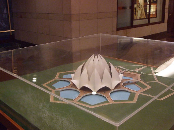 A Miniature Model of the Lotus Temple