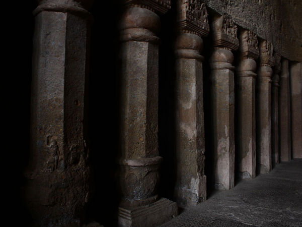 Pillars in Chaitya (Prayer Hall)