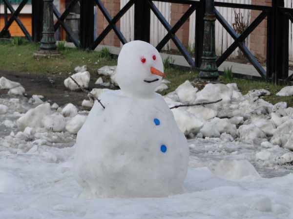 Snowman in Gulmarg