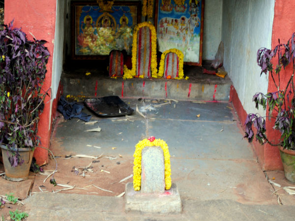 A shrine in the garden