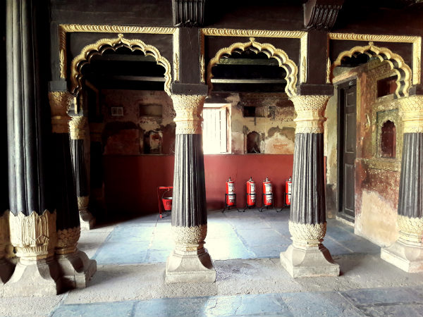 Wooden Pillars of Tipu Sultan's Summer Palace