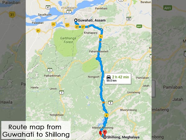 Guwahati to Shillong Guwahati to Shillong