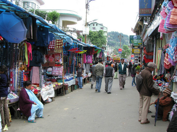 Mall Road In Darjeeling