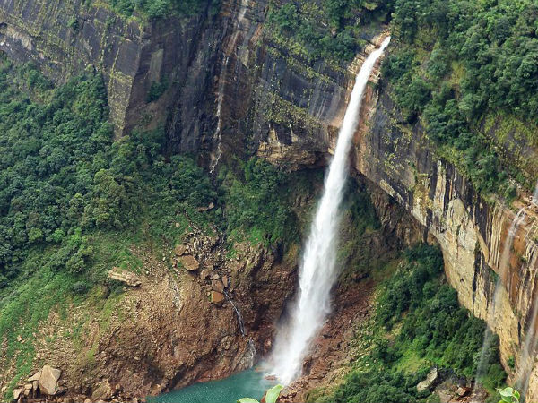 24. Nohkalikai Falls In Meghalaya
