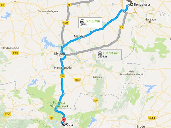 How To Reach Ooty From Bangalore