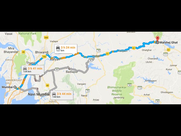 Routes From Mumbai To Malshej Ghat