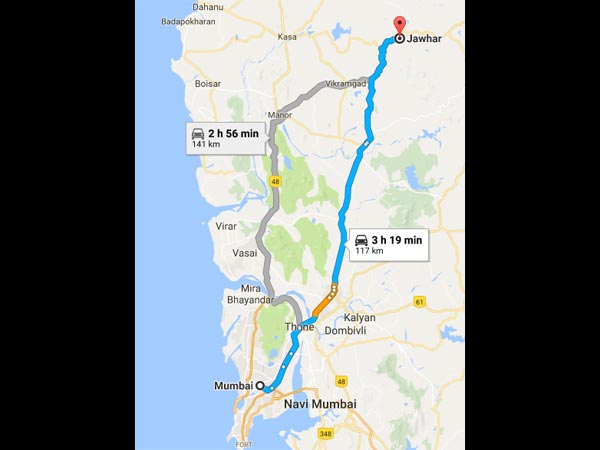 Routes From Mumbai To Jawhar