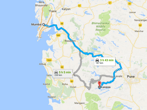 Routes From Mumbai To Lavasa