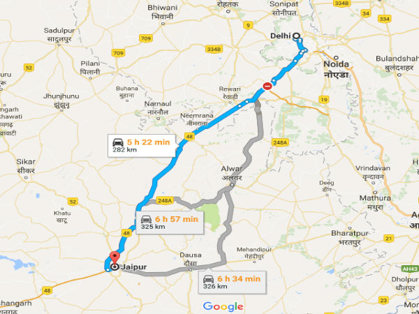 Driving Distance From Delhi