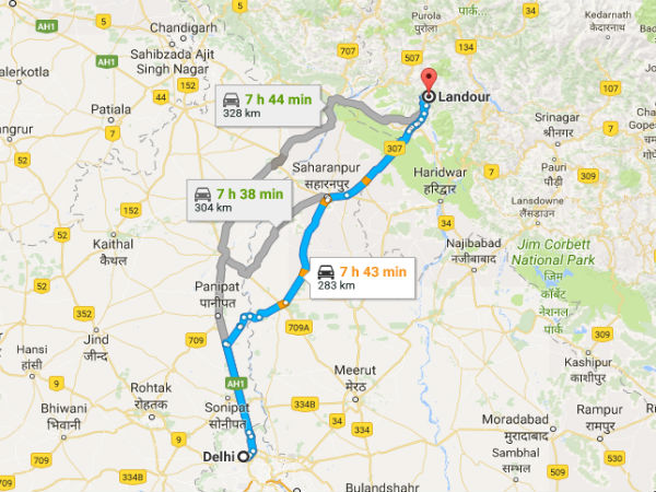 Driving Distance From Delhi