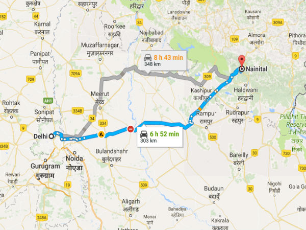 Driving Directions From Delhi