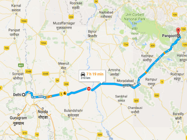Driving Directions From Delhi