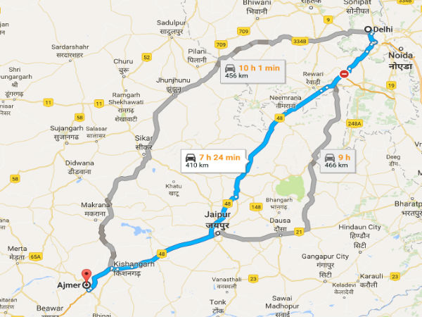 delhi to ajmer road trip