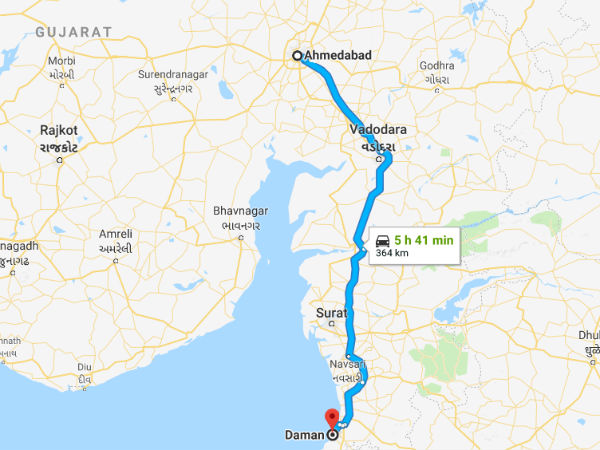 How To Reach Daman