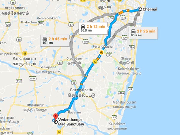 How To Reach Vedanthangal Bird Sanctuary