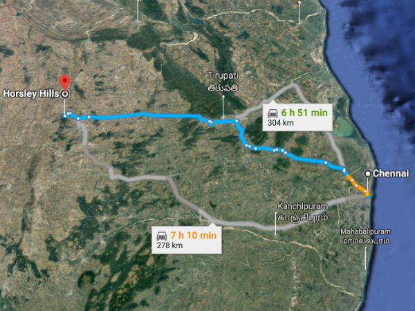 Best Route To Reach Horsley Hills