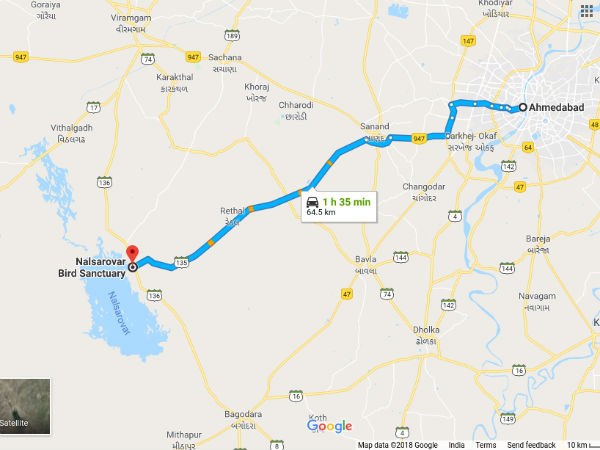 How To Reach Nal Sarovar Bird Sanctuary