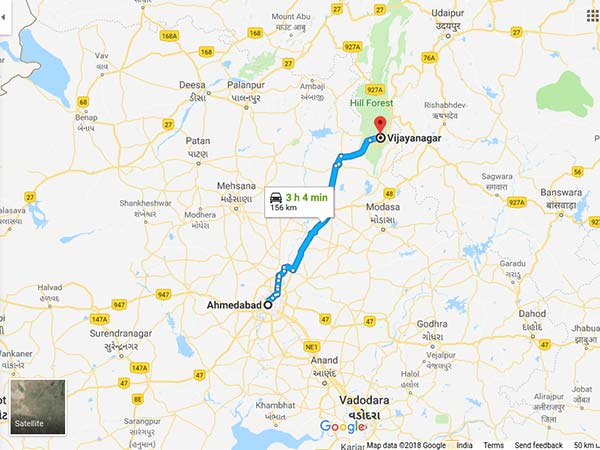 How To Reach Vijayanagar From Ahmedabad