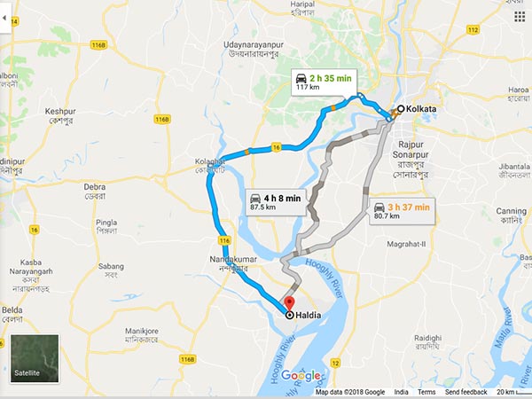 How To Reach Haldia From Kolkata