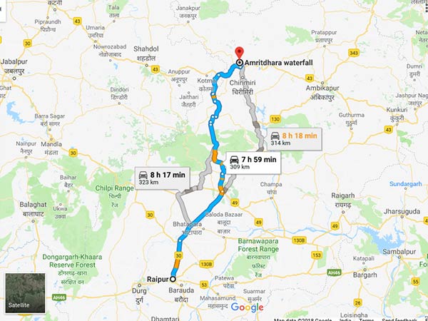 How To Reach Amritdhara Waterfall