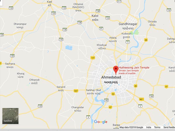 How To Reach Hutheesing Jain Temple