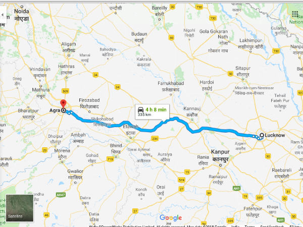 How To Reach Agra From Lucknow