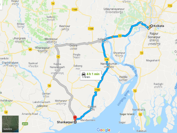 How To Reach Shankarpur From Kolkata