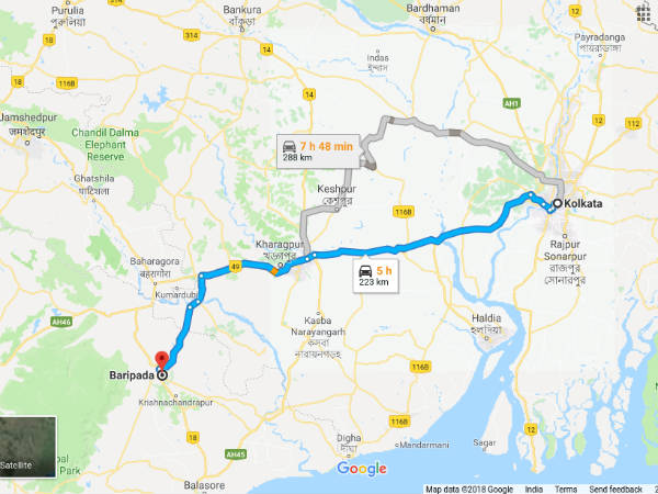 How To Reach Baripada From Kolkata